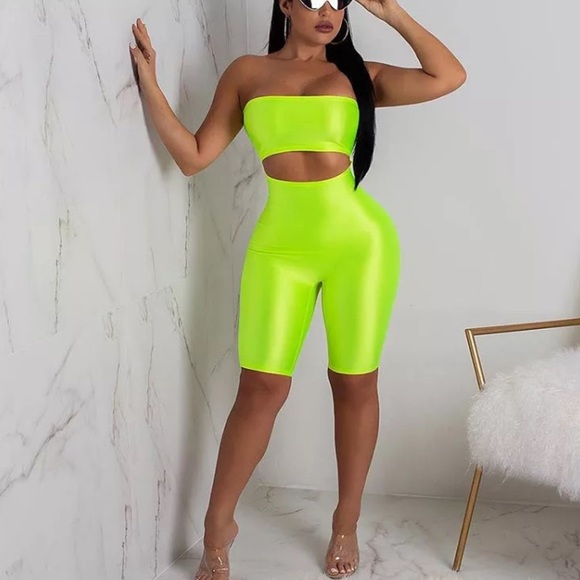 green bodycon jumpsuit